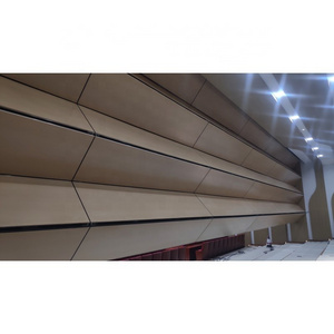 Commercial Grade Automatic Vertical Retractable Acoustic Partitions Lifting Wall Panel Soundproof Room Divider