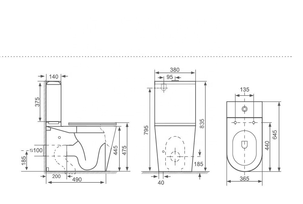 European Modern Bathroom Ceramic Soft Closing Seat Cover WC Toilet Sanitary Ware Back to Wall Comfort Height Toilet