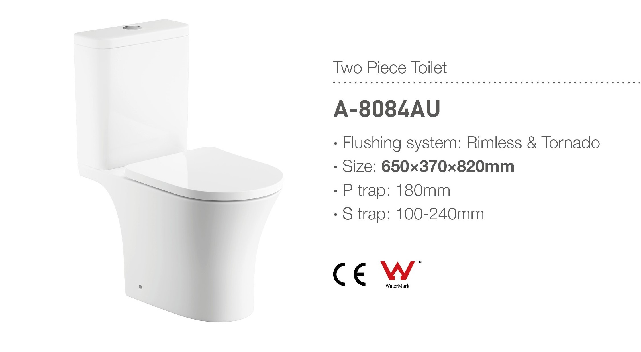 watermark CE Europe sanitaryware New Design Product modern seat two pieces ceramic toilet