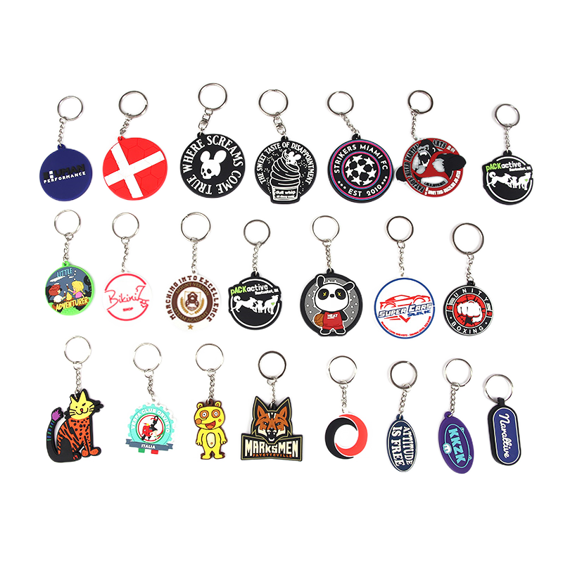 2023 New custom pvc plastic 3D rubber key holder for souvenir