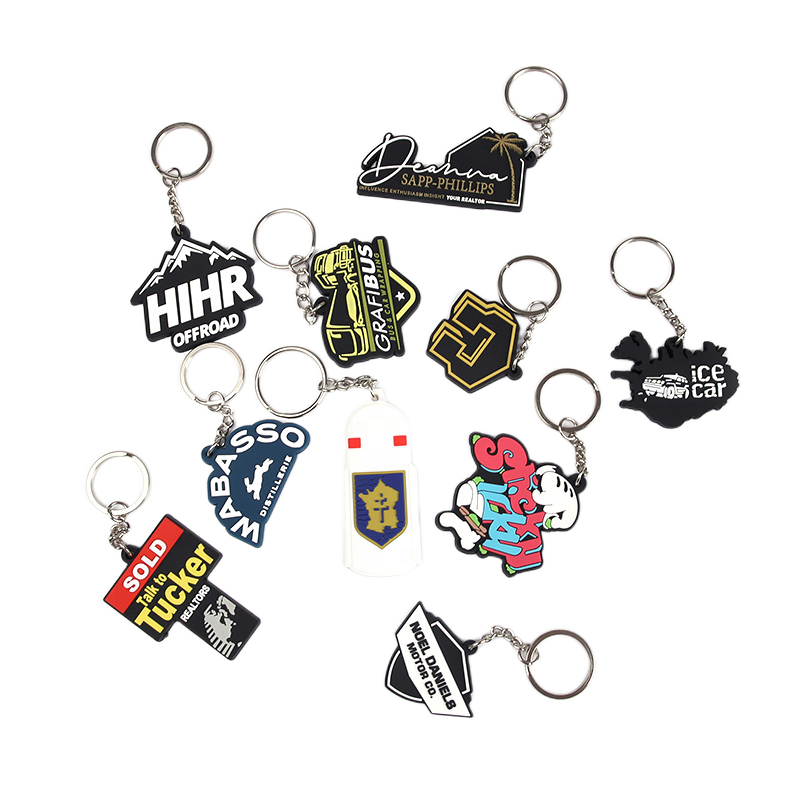 Promotional Gift Custom PVC Keychain 3D Cartoon Rubber Key Tag