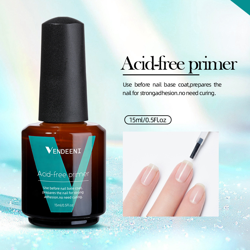 VDN UV LED Gel Function Nail Polish Nail Supplies Non-Wipe PH Bond No Acid Primer Soak Off Gel Polish Gel Remover Nail Polish