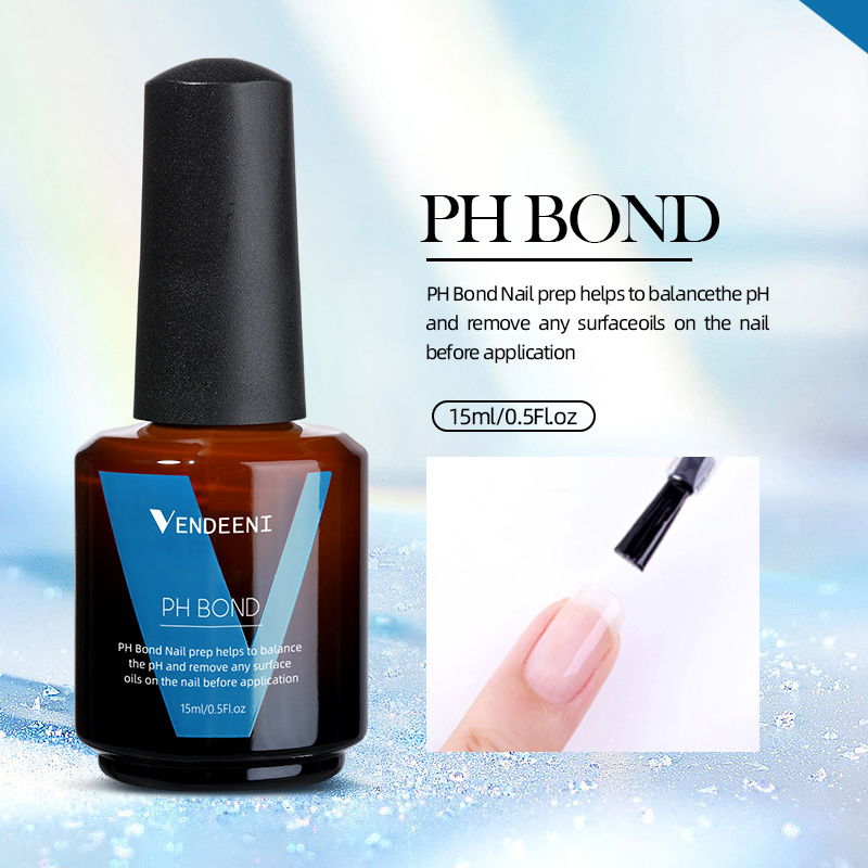 VDN UV LED Gel Function Nail Polish Nail Supplies Non-Wipe PH Bond No Acid Primer Soak Off Gel Polish Gel Remover Nail Polish