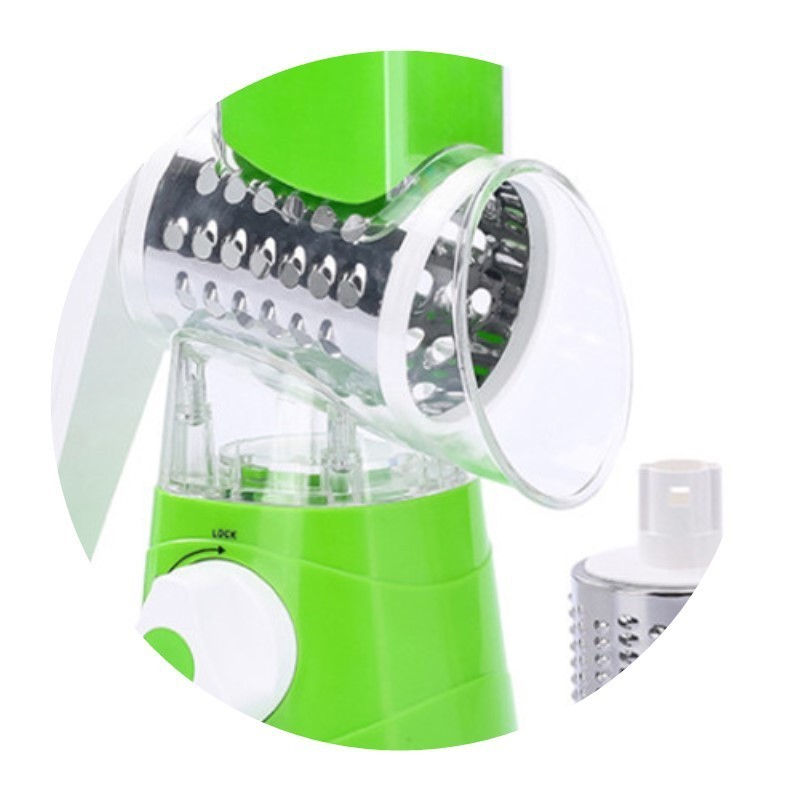 Multifunctional 3 in 1 spiral slicer Hand manual rotary cheese grater Food Slicer Veggie Dicer Vegetable Chopper Cutter