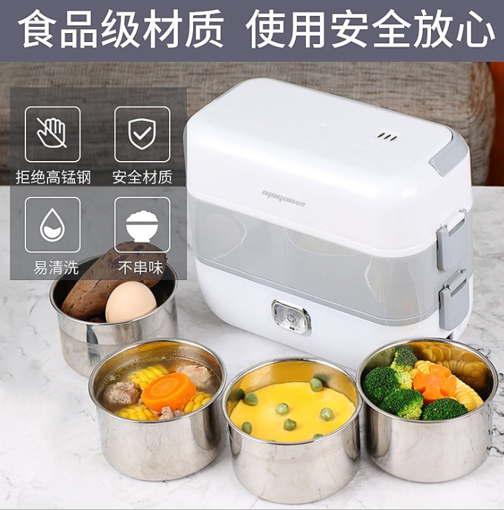 Multi functional 2L Heating Thermal Thermos Cooking Lunch Box 304 Stainless Steel Electric lunch box