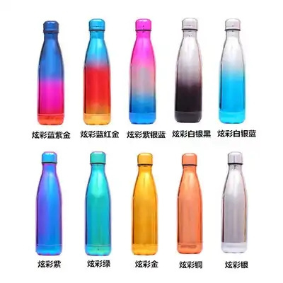 500ml Stainless Steel Insulated Vacuum Flasks Thermoses Cola Shape Sport Water Bottle