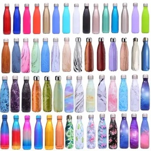 500ml Stainless Steel Insulated Vacuum Flasks Thermoses Cola Shape Sport Water Bottle