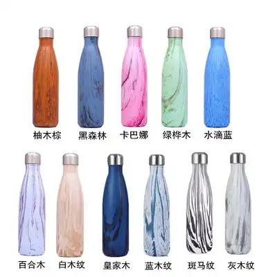 500ml Stainless Steel Insulated Vacuum Flasks Thermoses Cola Shape Sport Water Bottle