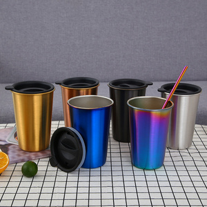 Hot Sale Eco-Friendly Metal Stainless Steel 304 Tumbler Drinking Cooler Mug Beer Cup