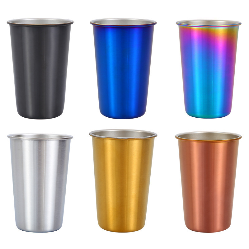 Hot Sale Eco-Friendly Metal Stainless Steel 304 Tumbler Drinking Cooler Mug Beer Cup