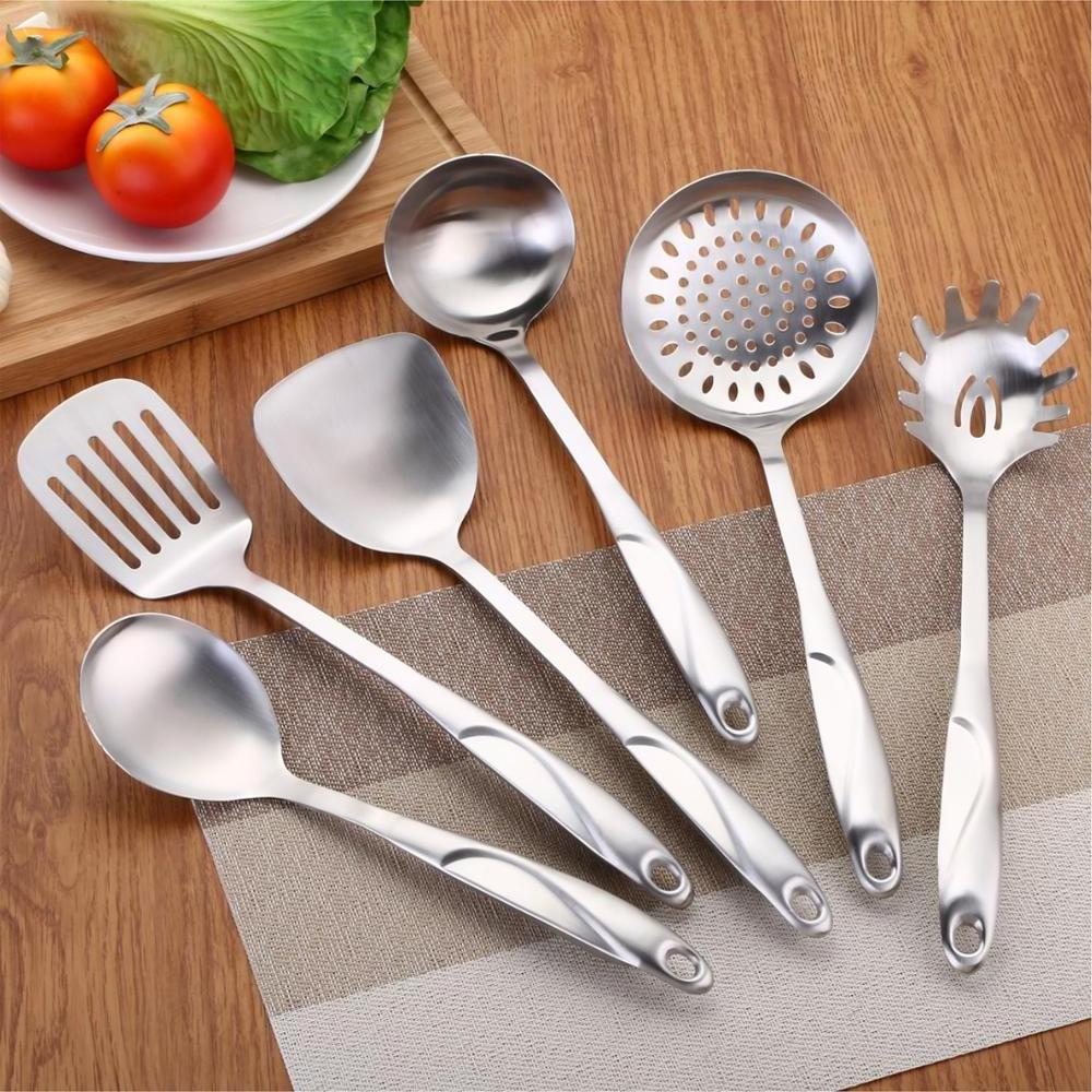 Top Choice 18/10 Satin Polish Kitchen Utensil Stainless Steel Soup Ladle and Turner