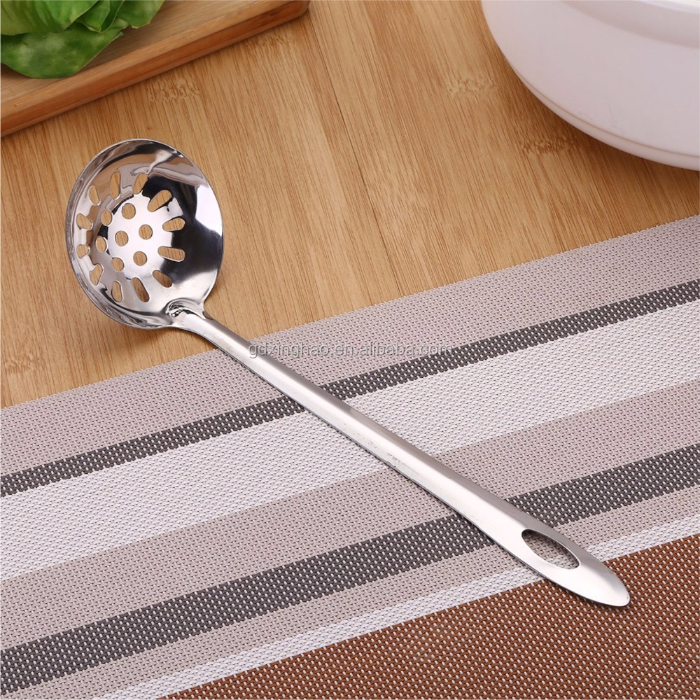 Chinese Supplier stainless steel cooking slotted spoon kitchen spoon