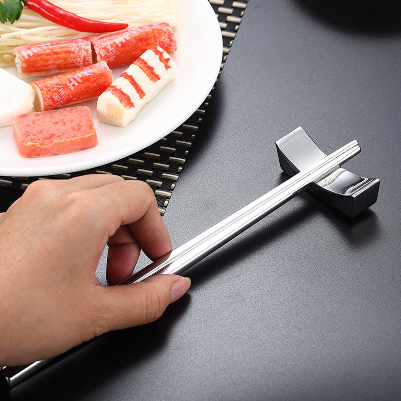 Wholesale Stainless Steel 18/10 304 Chopsticks Holder Chopsticks Rest Everyday 100 PCS Mirror 500 PCS Per Bag SS304