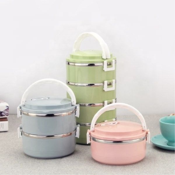 Stackable Stainless Steel Lunch Box Bento Box Thermal Food Container