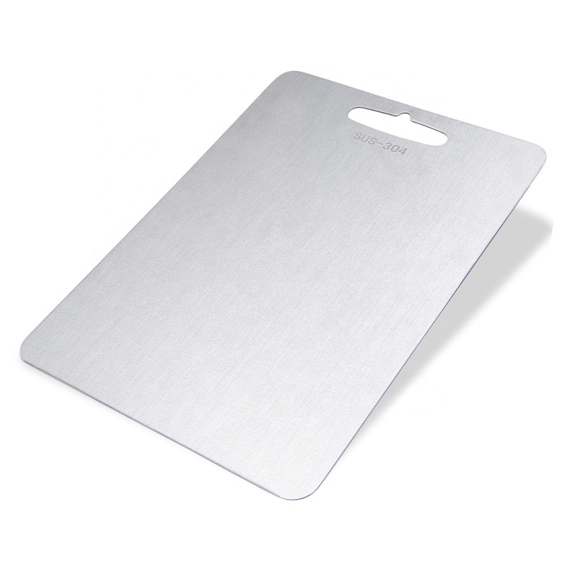 Durable Kitchen Stainless Steel 304 Chopping Block Cheese Cutting Board