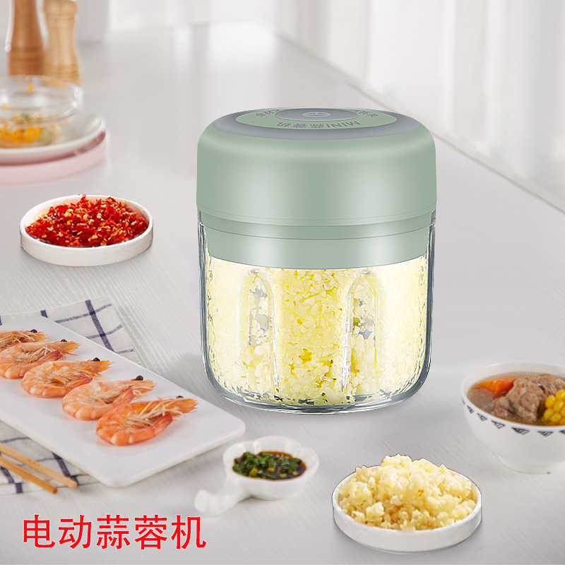 Wholesale mini wireless electric garlic chopper garlic press garlic grinder