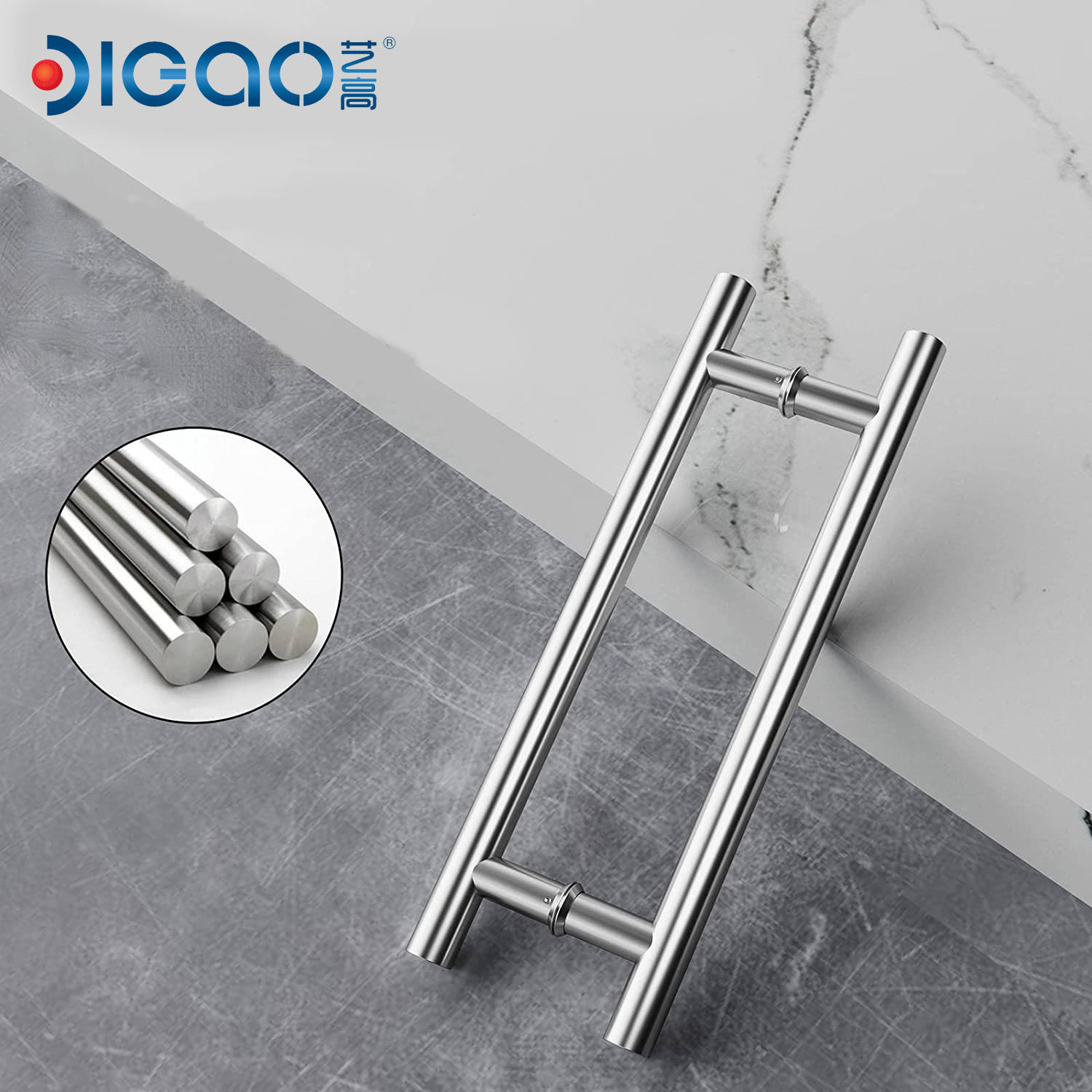 Stainless Steel Solid Square Adhesive Sliding Shower Glass Door Cabinet Door Handle With Locks door hardware