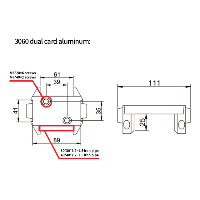 Iron pipe aluminum furniture desk connector hardware factory direct sales