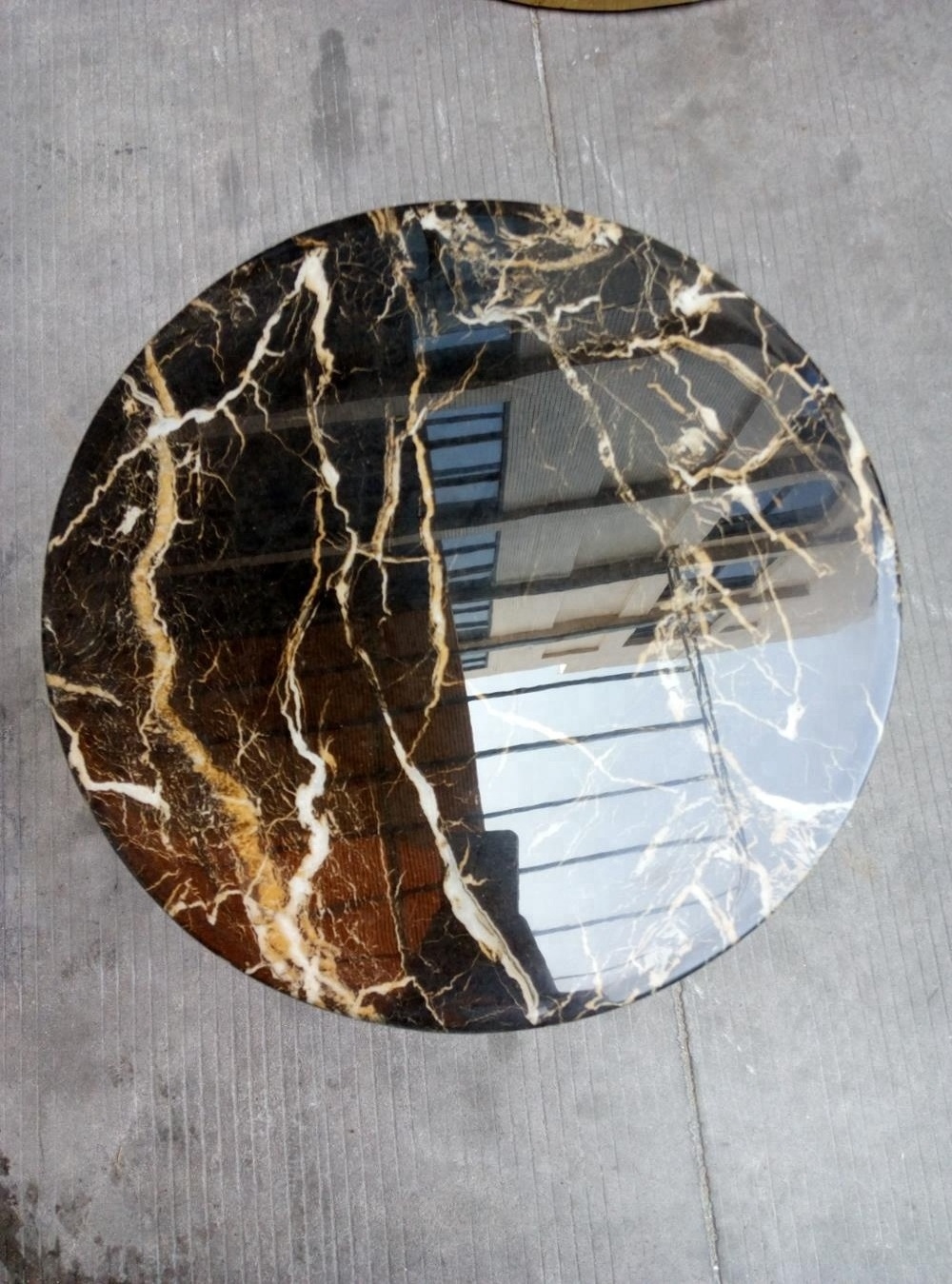 hot sale design stainless steel marble top side end table