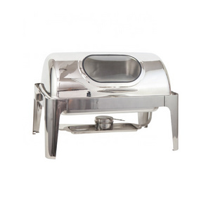 wholesale  High quality 9L hotel supplies large buffet stainless steel food warmer with window