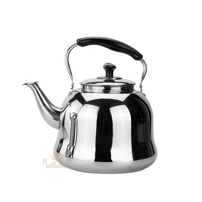 Gas Metal Silver Stovetop Induction Modern Tea Kettle COFFEE Factory direct sale stainless steel 1L kettle teapot