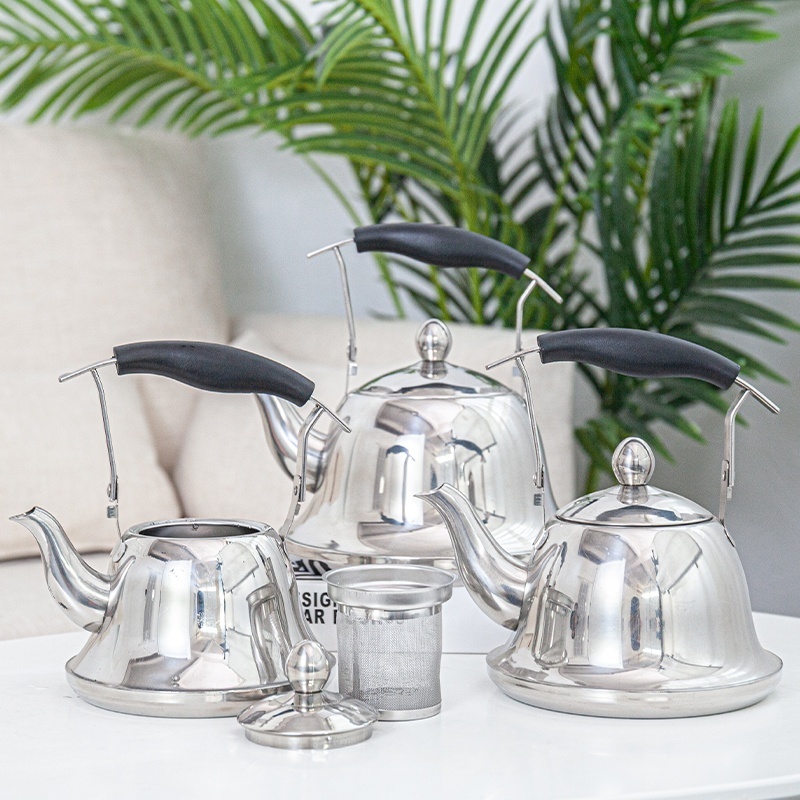 China Factory Direct Selling  Hot selling with good quality goos eneck stainless steel iranian tea kettle with filter