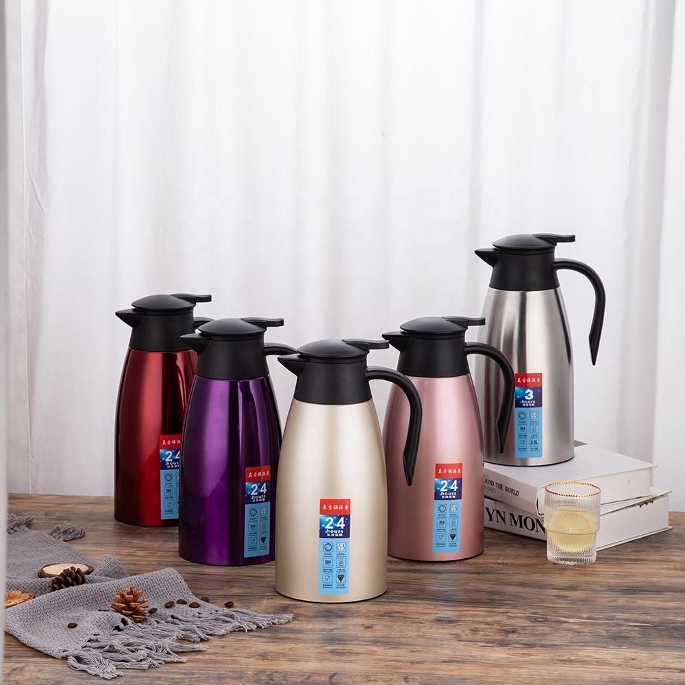 Kettle Water Tea cheap Price Glass Coffee Hotel Tray Set Pots & Stainless Steel 1.5L 2.0L Portable vacuum water Kettles