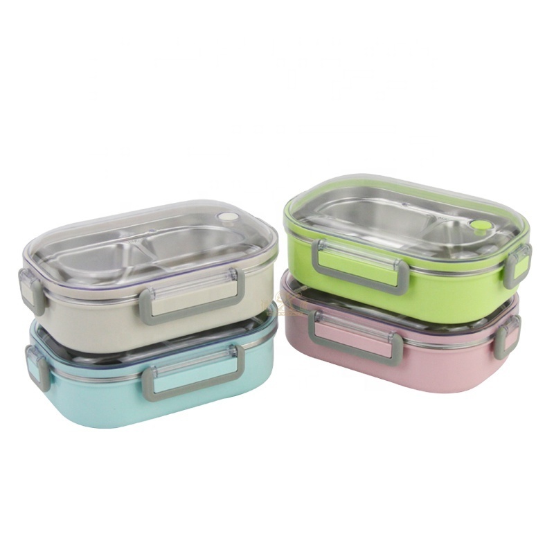 Heat-resistant  children lunch box 304 stainless steel lunch box stainless steel kids lunch box