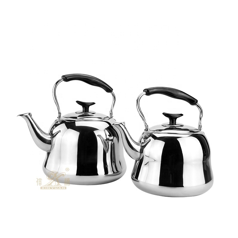 Gas Metal Silver Stovetop Induction Modern Tea Kettle COFFEE Factory direct sale stainless steel 1L kettle teapot