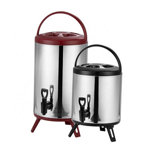 Barrel 8L 12 L Mini Custom Pattern 10L Water Buckets Commercial 10 Litres Thermos Heat Insulation Without Milk Tea Bucket