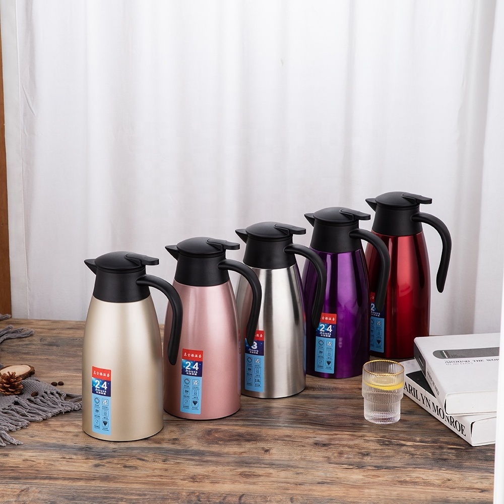 Kettle Water Tea cheap Price Glass Coffee Hotel Tray Set Pots & Stainless Steel 1.5L 2.0L Portable vacuum water Kettles