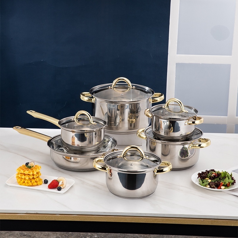 Xinyuan indian cookware morden style 13 pcs cookware set indian kitchen appliances set cookware