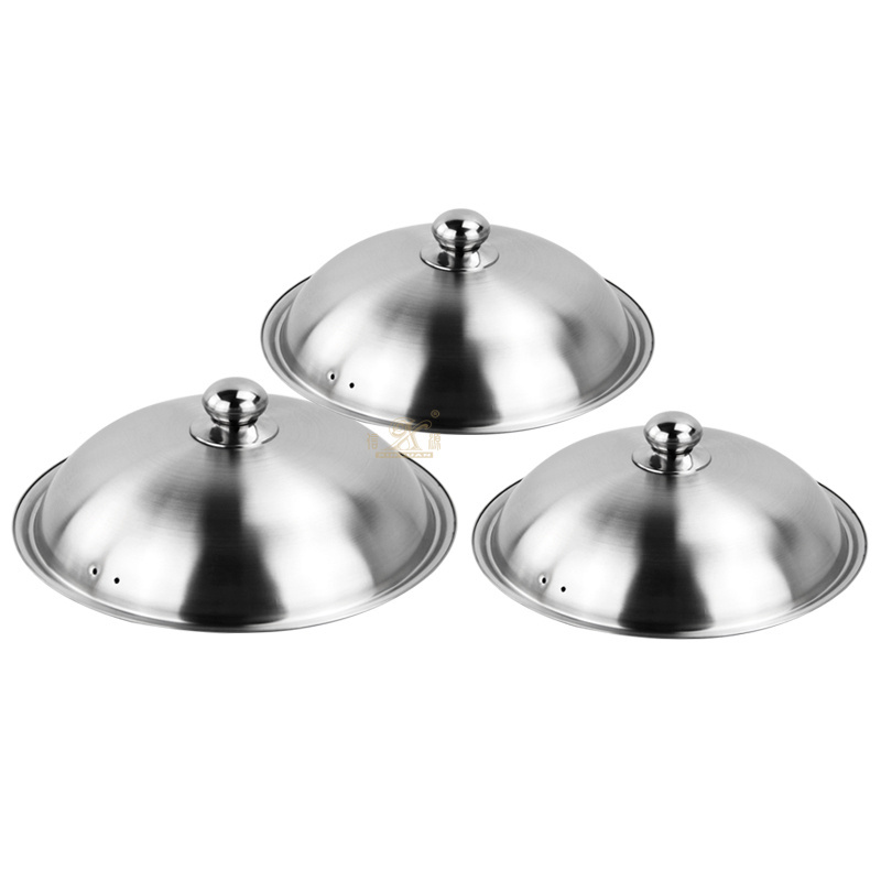 Stainless Steel Pot Lids with Heat Resistant FT-02715-C