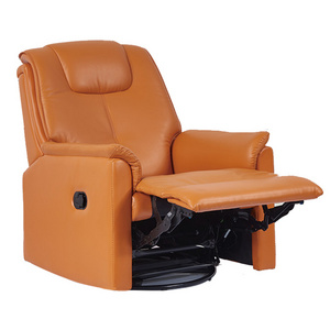 cheap Foshan factory  leather rotating rocking reclining movie theater seating leather recliner chair