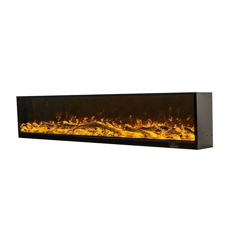 Factory supply OEM/ODM custom size fire place with logs wall mounted indoor decor flame electric fireplace no heat