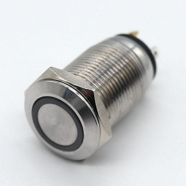 12/16/19/22/25/30mm Electric Waterproof Power Led Light Momentary 12mm metal Push Button Switch Pressure Switches 24v