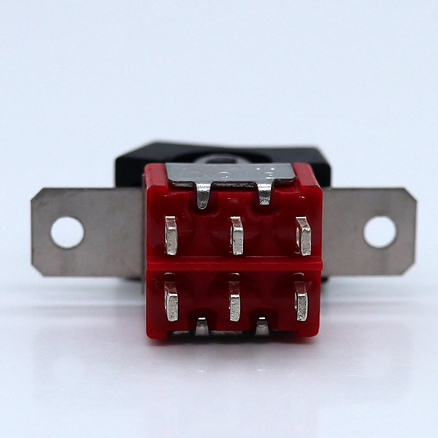 16A 125V / 12A 250V /10A 250V on off rocker switch 6 pin with LED lamp illumination Round rocker switch