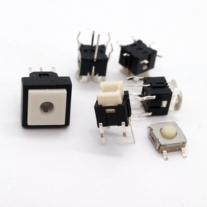 LED 4pin Tach switch Micro Push Button Tact Switch Reset Mini Leaf Switch SMD DIP Push Button with light