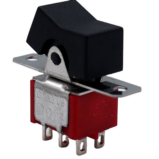 16A 125V / 12A 250V /10A 250V on off rocker switch 6 pin with LED lamp illumination Round rocker switch