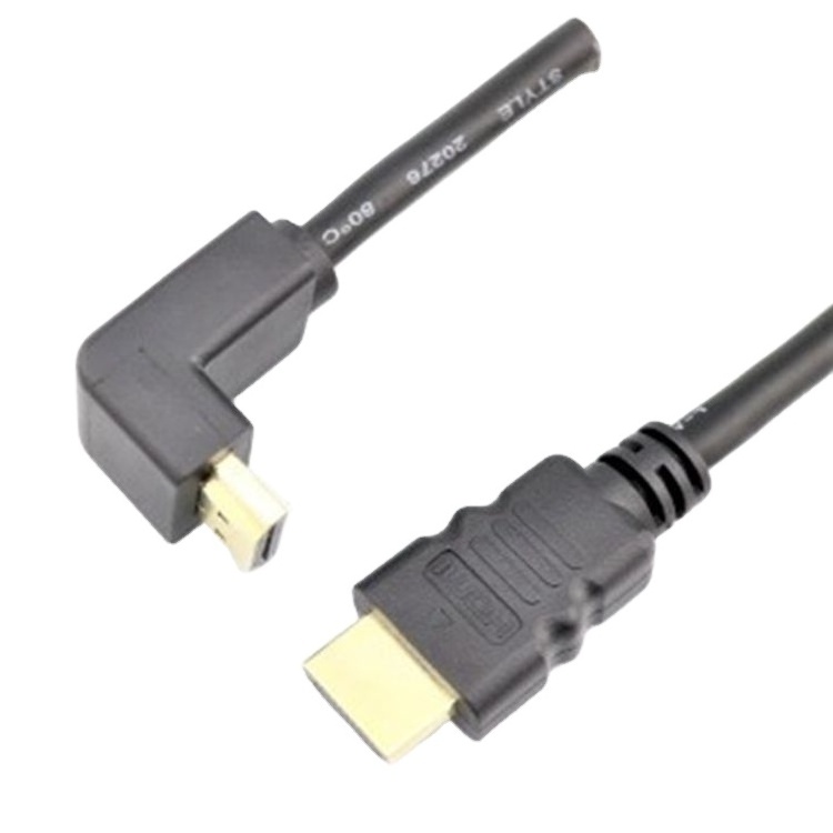 Factory price OEM ODM customize 3D 4K 8K 1080P 90 degree right angle high speed HDMI HDTV cable 1m to 10m