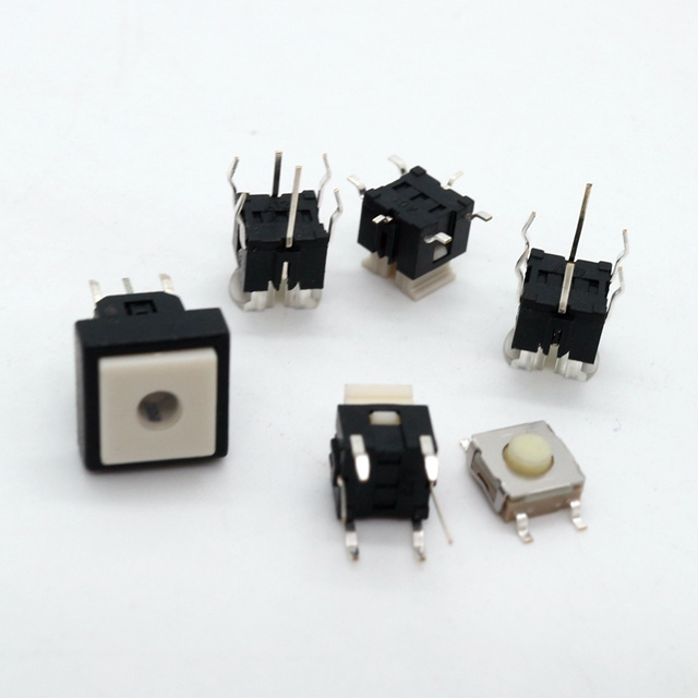 LED 4pin Tach switch Micro Push Button Tact Switch Reset Mini Leaf Switch SMD DIP Push Button with light