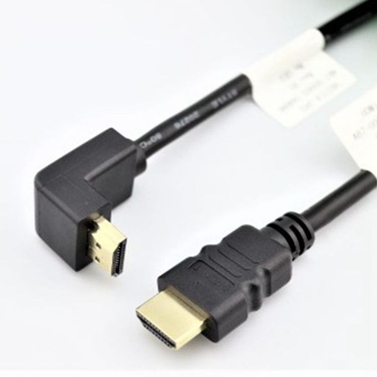 Factory price OEM ODM customize 3D 4K 8K 1080P 90 degree right angle high speed HDMI HDTV cable 1m to 10m