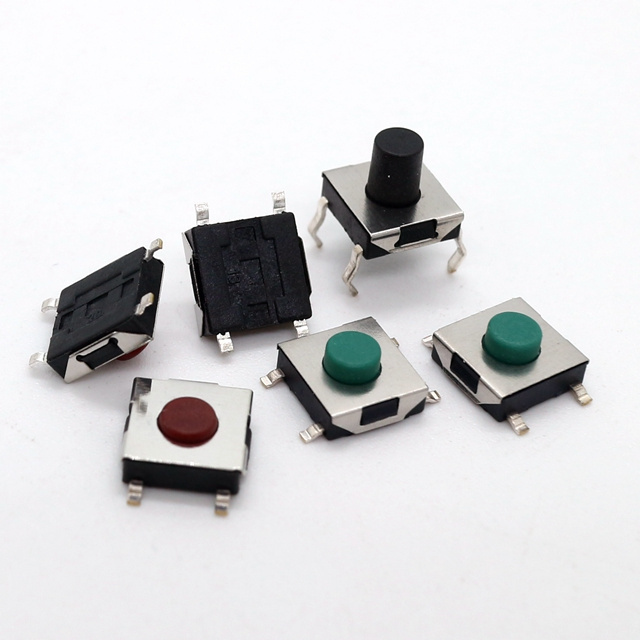 Push button 6.2*6.2* SMD micro momentary tact button switch 6X6 touch tactile switch 4pins 6.2X6.2 tact switch