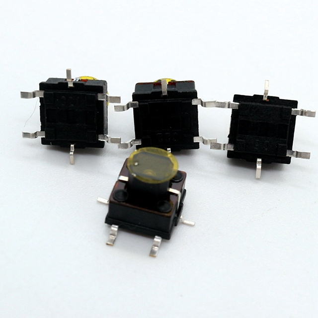 smd thin 6.2*6.2 micro tact smt tact switch LED 6x6mm micro push button switch 4 pin DIP tactile switch