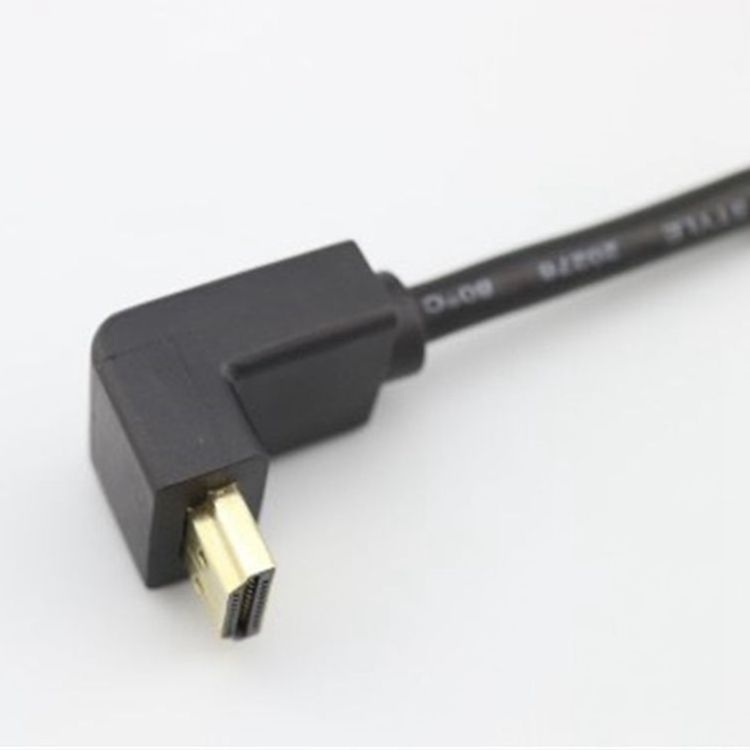 Factory price OEM ODM customize 3D 4K 8K 1080P 90 degree right angle high speed HDMI HDTV cable 1m to 10m