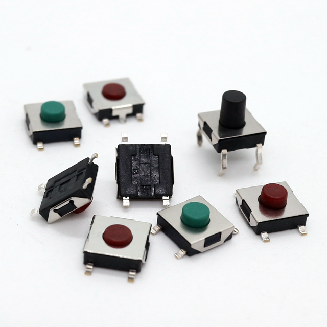 LED 4pin Tach switch Micro Push Button Tact Switch Reset Mini Leaf Switch SMD DIP Push Button with light