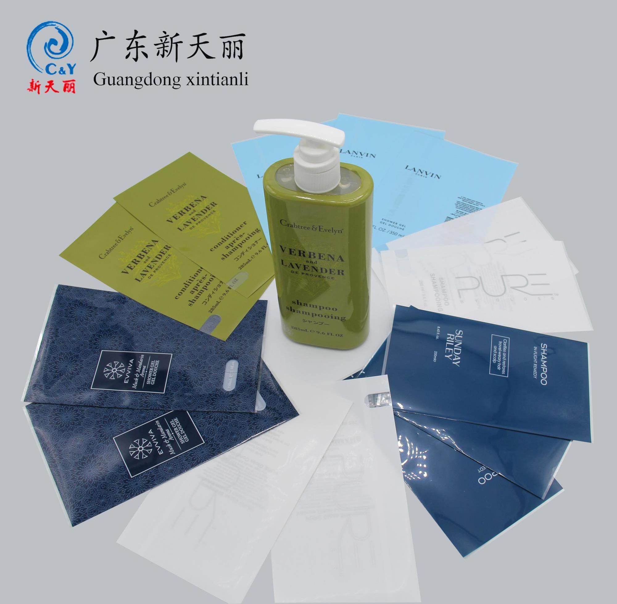 Custom printed shape plastic shampoo gel hand washing cosmetic hot Shrink sleeve Bottle label packaging pet shrink label