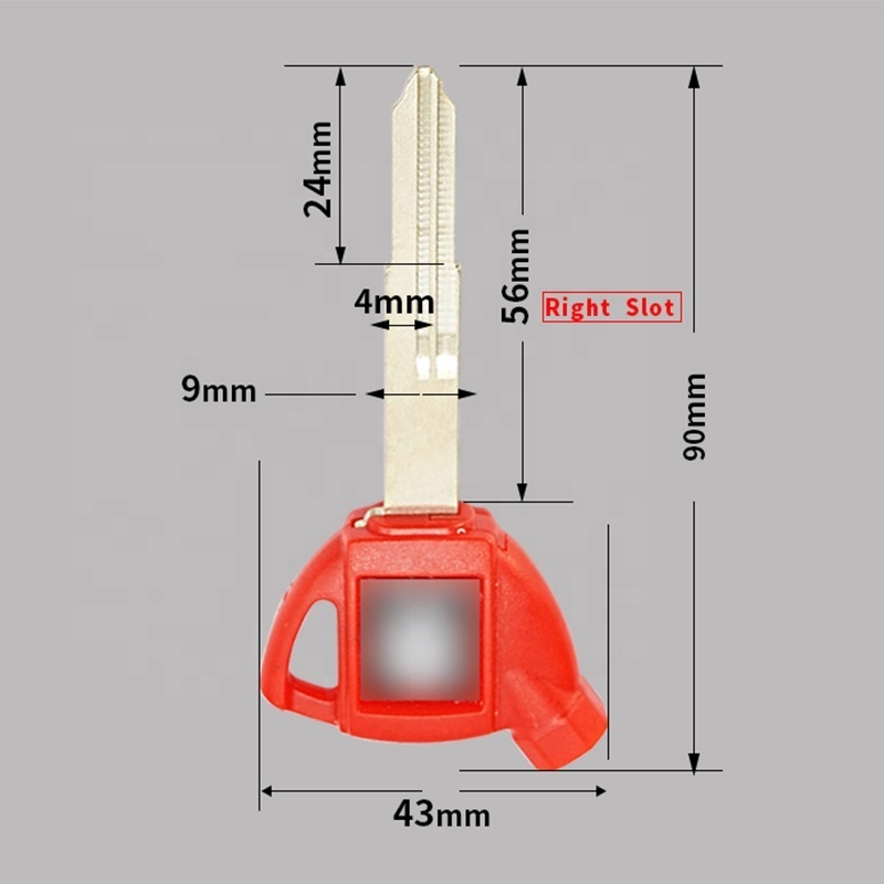 Good Quality Auto Key Blank Transponder Motorcycle Key Blank For SUZUKI GSXR 600 750 GSX1300R GSF650