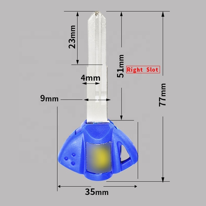 Right Slot Motorcycle Flip Key Blanks For Suzuki GSR GSXR 400 600 750 1000 1300 GSX1300R K1K2 K3 K4 K5 K6 K7 K8 K9