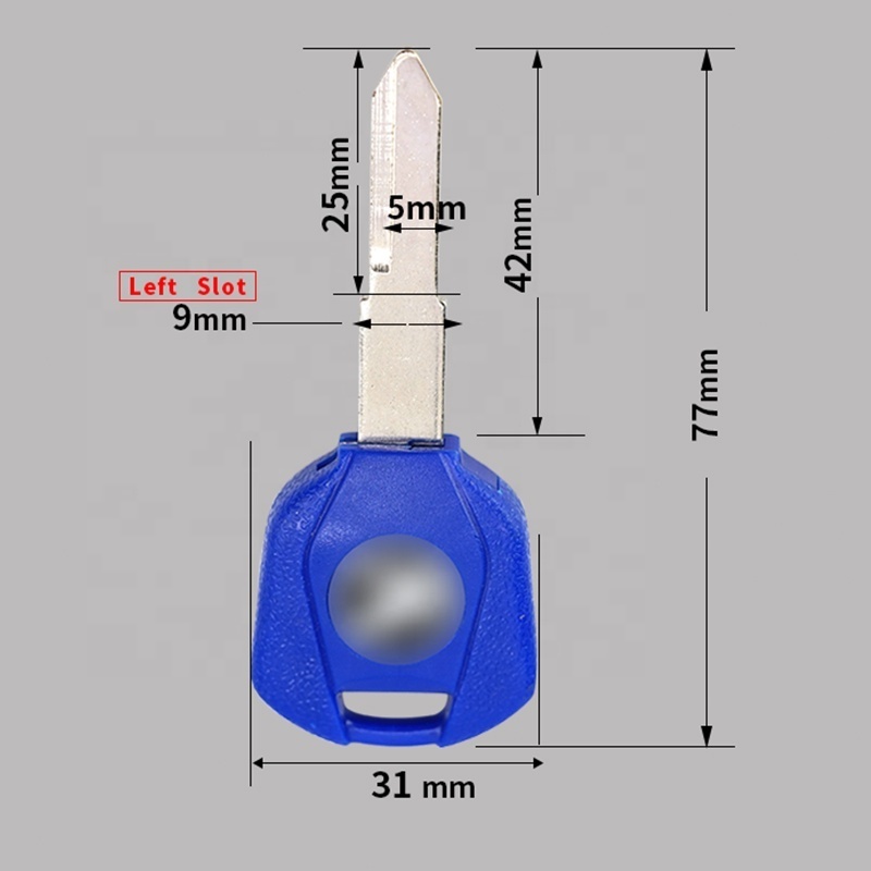 Uncut brass Motorcycle Blank Key For HONDA CB400 VTR250 VTEC JADE CB-1 VT250 JADE250 Hornet 250 CBR250 CBR400 MC19 MC22
